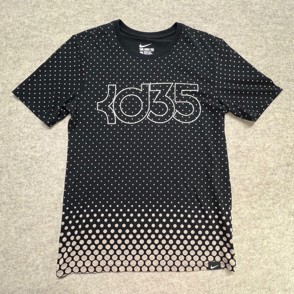 Nike‎ Kevin Durant KD35 Polka Dot Dri-FIT Graphic T-Shirt Black Mens Small